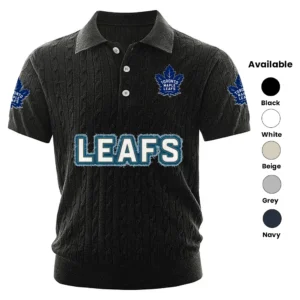 Toronto Maple Leafs Men’s Knitted Short Sleeve Polo Shirt