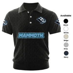 Utah Hockey Club Men’s Knitted Short Sleeve Polo Shirt