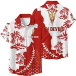 Arizona State Sun Devils Hawaiian Shirt Premium Lightweight Waffle Knit Personalize Name
