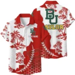 Baylor Bears Hawaiian Shirt Premium Lightweight Waffle Knit Personalize Name