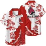 Ball State Cardinals Hawaiian Shirt Premium Lightweight Waffle Knit Personalize Name