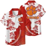 Clemson Tigers Hawaiian Shirt Premium Lightweight Waffle Knit Personalize Name