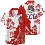 East Carolina Pirates Hawaiian Shirt Premium Lightweight Waffle Knit Personalize Name