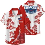 Florida Atlantic Owls Hawaiian Shirt Premium Lightweight Waffle Knit Personalize Name