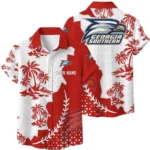 Georgia Southern Eagles Hawaiian Shirt Premium Lightweight Waffle Knit Personalize Name