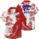 Kansas State Wildcats Hawaiian Shirt Premium Lightweight Waffle Knit Personalize Name