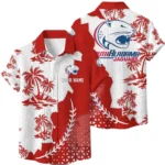 South Alabama Jaguars Hawaiian Shirt Premium Lightweight Waffle Knit Personalize Name
