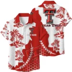 Texas Tech Red Raiders Hawaiian Shirt Premium Lightweight Waffle Knit Personalize Name
