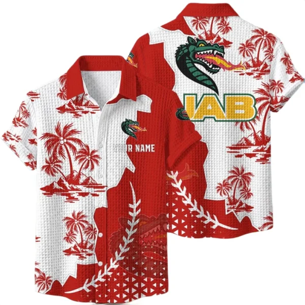 UAB Blazers Hawaiian Shirt Premium Lightweight Waffle Knit Personalize Name