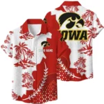 Iowa Hawkeyes Hawaiian Shirt Premium Lightweight Waffle Knit Personalize Name
