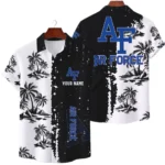 Air Force Falcons Hawaiian Shirt Premium Lightweight Waffle Knit Customize Name