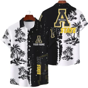 Appalachian State Mountaineers Hawaiian Shirt Premium Lightweight Waffle Knit Customize Name