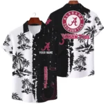 Alabama Crimson Tide Hawaiian Shirt Premium Lightweight Waffle Knit Customize Name