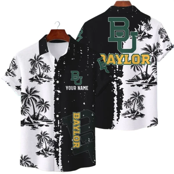 Baylor Bears Hawaiian Shirt Premium Lightweight Waffle Knit Customize Name