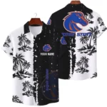 Boise State Broncos Hawaiian Shirt Premium Lightweight Waffle Knit Customize Name