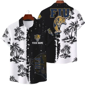 FIU Panthers Hawaiian Shirt Premium Lightweight Waffle Knit Customize Name