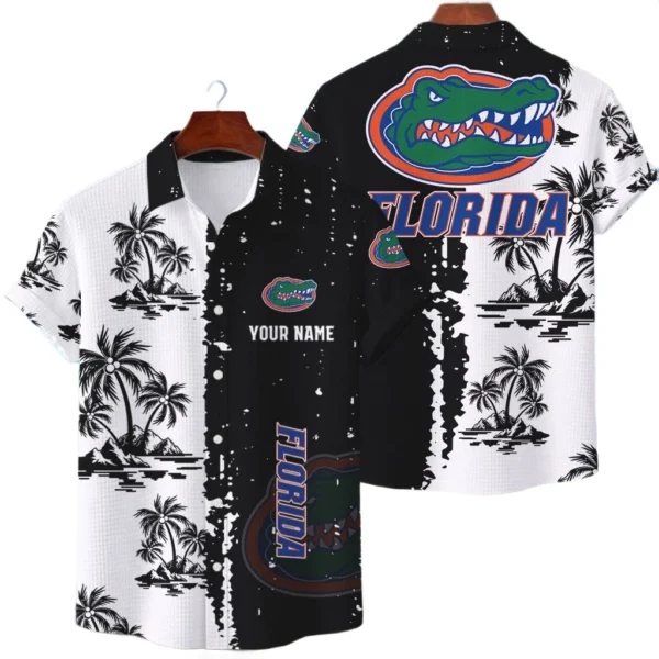 Florida Gators Hawaiian Shirt Premium Lightweight Waffle Knit Customize Name