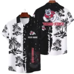 Fresno State Bulldogs Hawaiian Shirt Premium Lightweight Waffle Knit Customize Name