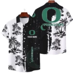 Oregon Ducks Hawaiian Shirt Premium Lightweight Waffle Knit Customize Name