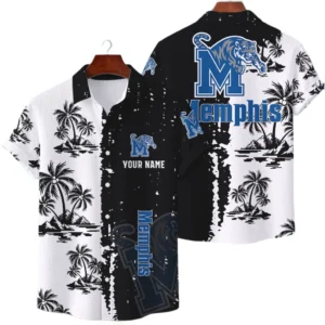 Memphis Tigers Hawaiian Shirt Premium Lightweight Waffle Knit Customize Name