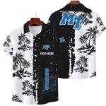 Middle Tennessee Blue Raiders Hawaiian Shirt Premium Lightweight Waffle Knit Customize Name