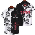 NC State Wolfpack Hawaiian Shirt Premium Lightweight Waffle Knit Customize Name