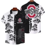 Ohio State Buckeyes Hawaiian Shirt Premium Lightweight Waffle Knit Customize Name