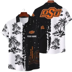 Oklahoma State Cowboys Hawaiian Shirt Premium Lightweight Waffle Knit Customize Name