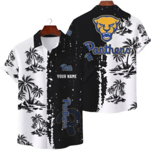Pittsburgh Panthers Hawaiian Shirt Premium Lightweight Waffle Knit Customize Name