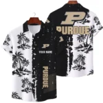 Purdue Boilermakers Hawaiian Shirt Premium Lightweight Waffle Knit Customize Name