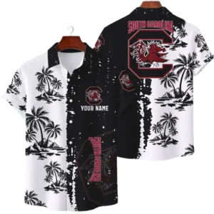 South Carolina Gamecocks Hawaiian Shirt Premium Lightweight Waffle Knit Customize Name