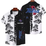 Tulsa Golden Hurricane Hawaiian Shirt Premium Lightweight Waffle Knit Customize Name