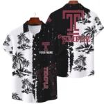 Temple Owls Hawaiian Shirt Premium Lightweight Waffle Knit Customize Name