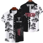 Troy Trojans Hawaiian Shirt Premium Lightweight Waffle Knit Customize Name