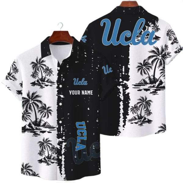 UCLA Bruins Hawaiian Shirt Premium Lightweight Waffle Knit Customize Name