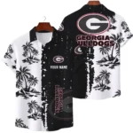 Georgia Bulldogs Hawaiian Shirt Premium Lightweight Waffle Knit Customize Name