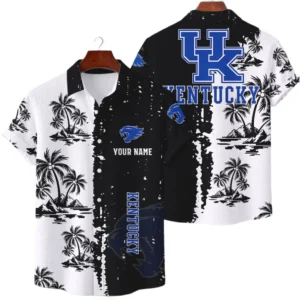 Kentucky Wildcats Hawaiian Shirt Premium Lightweight Waffle Knit Customize Name