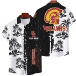 USC Trojans Hawaiian Shirt Premium Lightweight Waffle Knit Customize Name