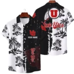 Utah Utes Hawaiian Shirt Premium Lightweight Waffle Knit Customize Name