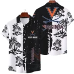 Virginia Cavaliers Hawaiian Shirt Premium Lightweight Waffle Knit Customize Name