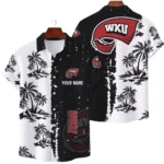 Western Kentucky Hilltoppers Hawaiian Shirt Premium Lightweight Waffle Knit Customize Name