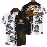 Western Michigan Broncos Hawaiian Shirt Premium Lightweight Waffle Knit Customize Name