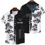 West Virginia Mountaineers Hawaiian Shirt Premium Lightweight Waffle Knit Customize Name
