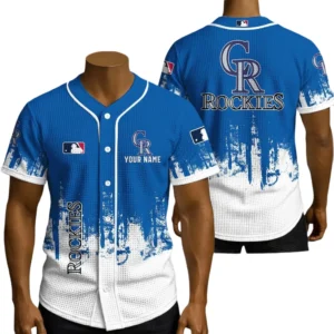 Colorado Rockies Waffle Baseball Jersey Premium Lightweight Breathable Sportswear Personalize Name