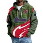 Atlanta Braves Men's Waffle Knit Hoodie Quarter Zip New 2026 Limited