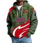 Cincinnati Reds Men's Waffle Knit Hoodie Quarter Zip New 2026 Limited