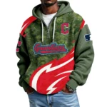 Cleveland Guardians Men's Waffle Knit Hoodie Quarter Zip New 2026 Limited