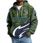 Colorado Rockies Men's Waffle Knit Hoodie Quarter Zip New 2026 Limited