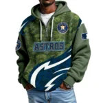 Houston Astros Men's Waffle Knit Hoodie Quarter Zip New 2026 Limited