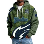 New York Yankees Men's Waffle Knit Hoodie Quarter Zip New 2026 Limited
